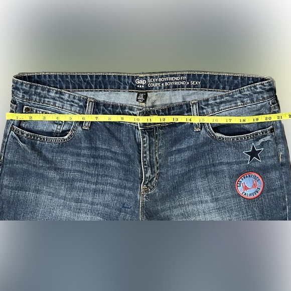Gorgeous Gap Distressed Jeans W/ Patches (Sz 16) - Picture 5 of 7